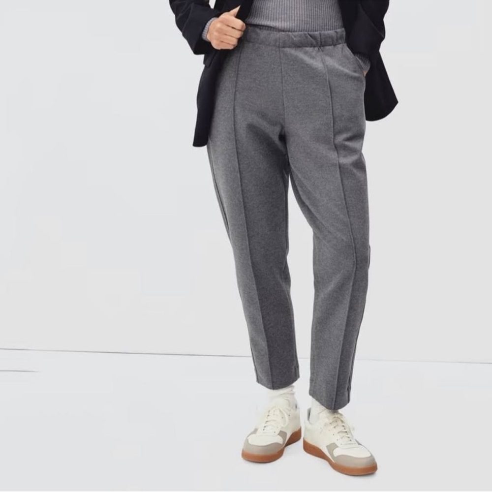 Everlane Gray Heathered Charcoal The Dream Pant Pull On Ponte Pants